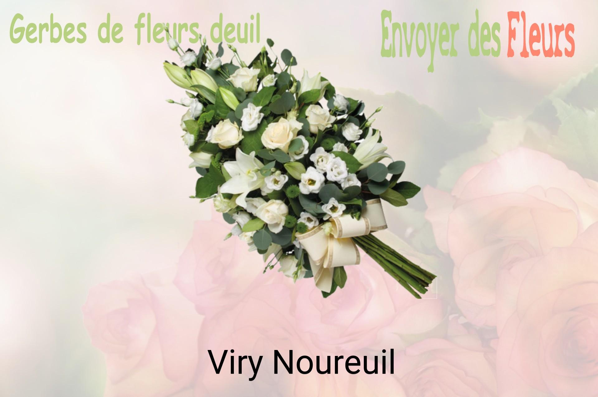 Gerbe de fleurs de deuil livrée à Viry-Noureuil